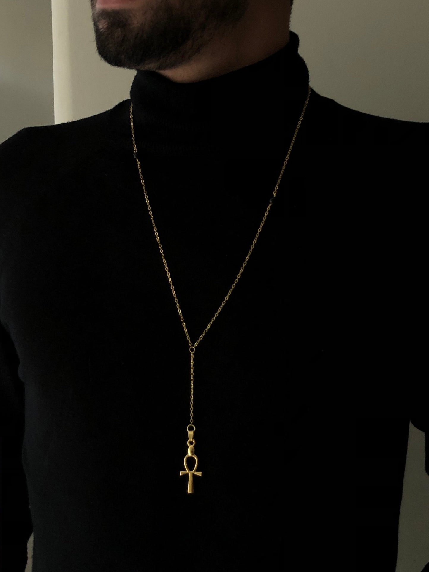 Ankh-X Pendant, Vermeil Gold