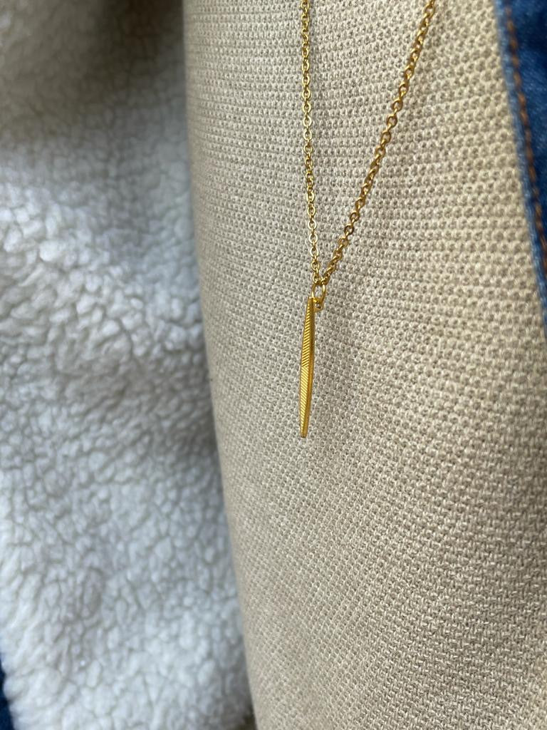 Arrow Pendant, Vermeil Gold