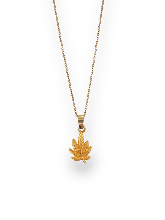 Cannabis, Vermeil Gold (1 mm)