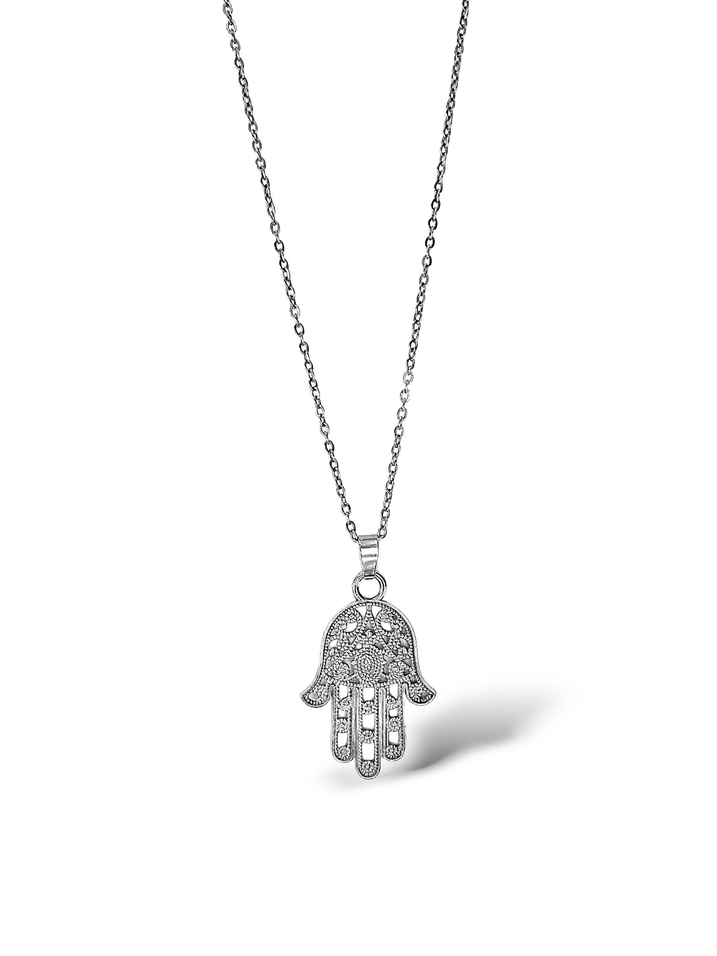 Hamsa Pendant, Sterling Silver