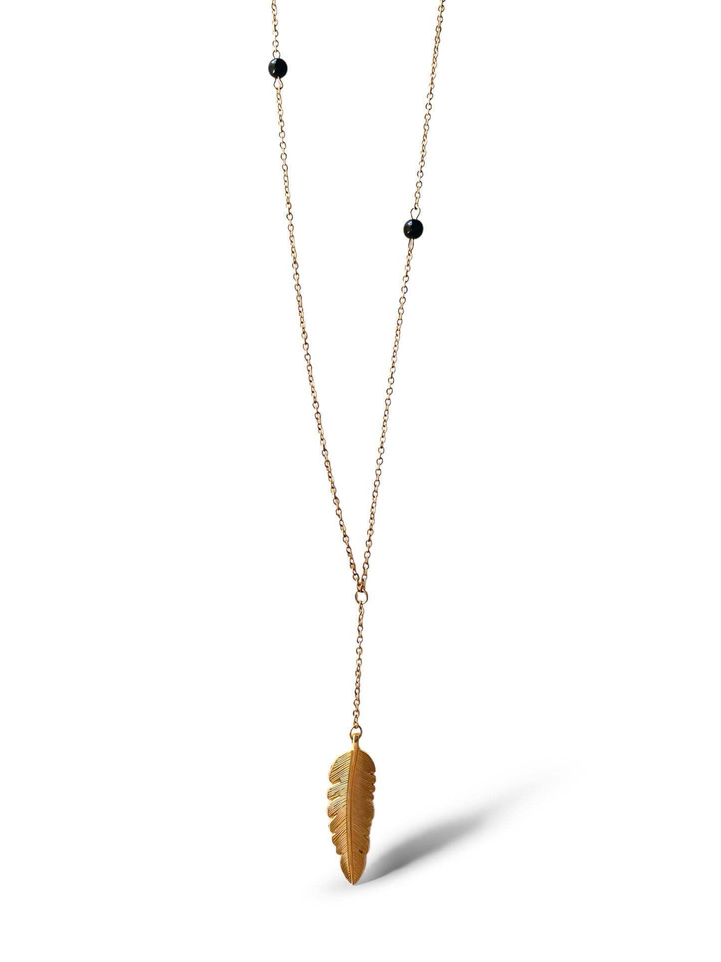 Tree leaf -X Pendant, Vermeil Gold