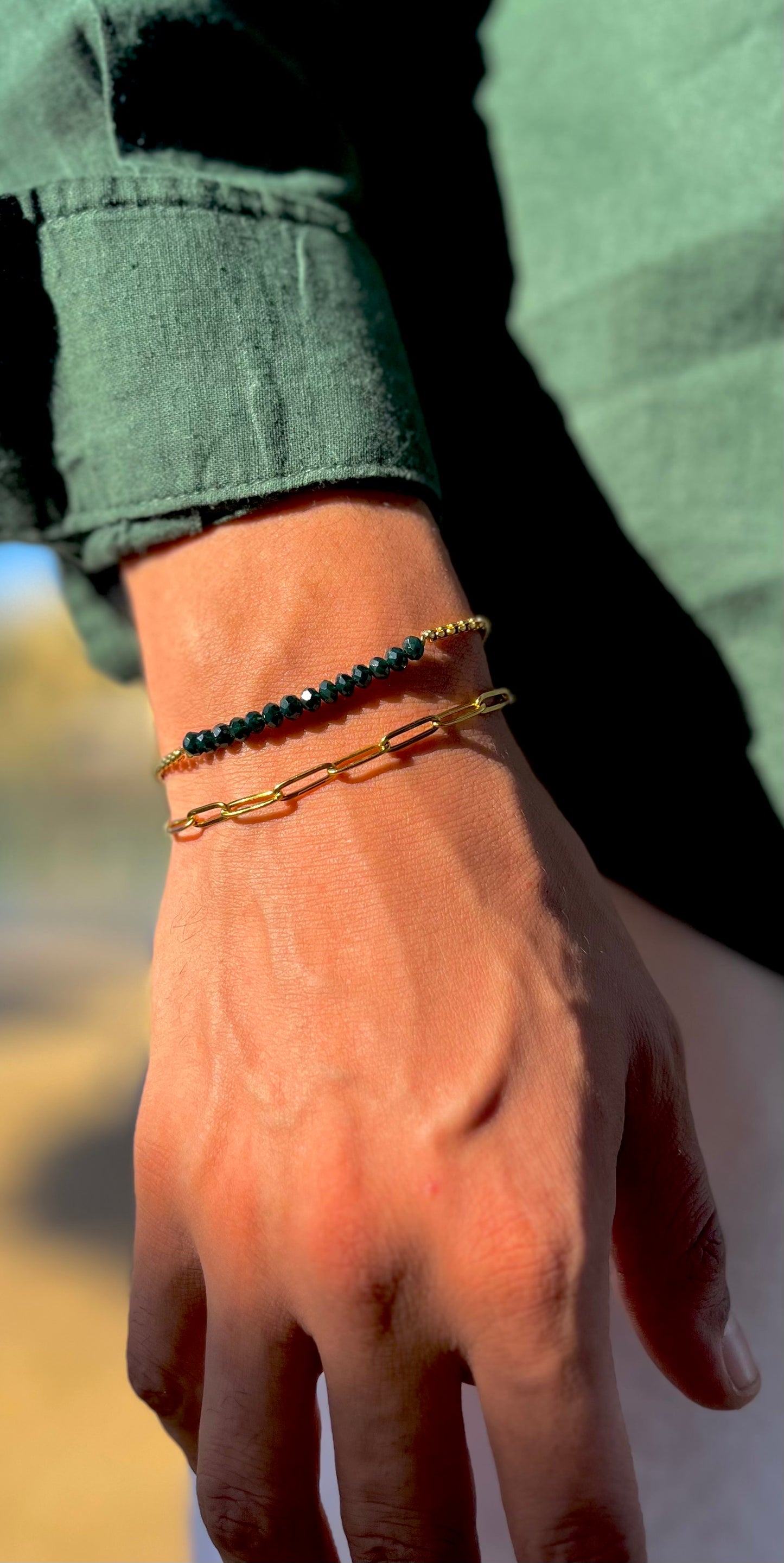 Clip Chain Bracelet, Gold Vermeil