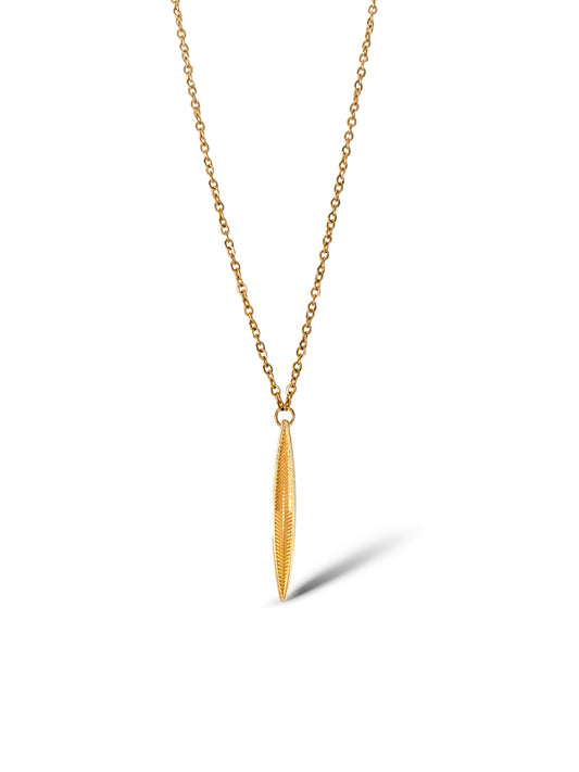 Arrow Pendant, Vermeil Gold