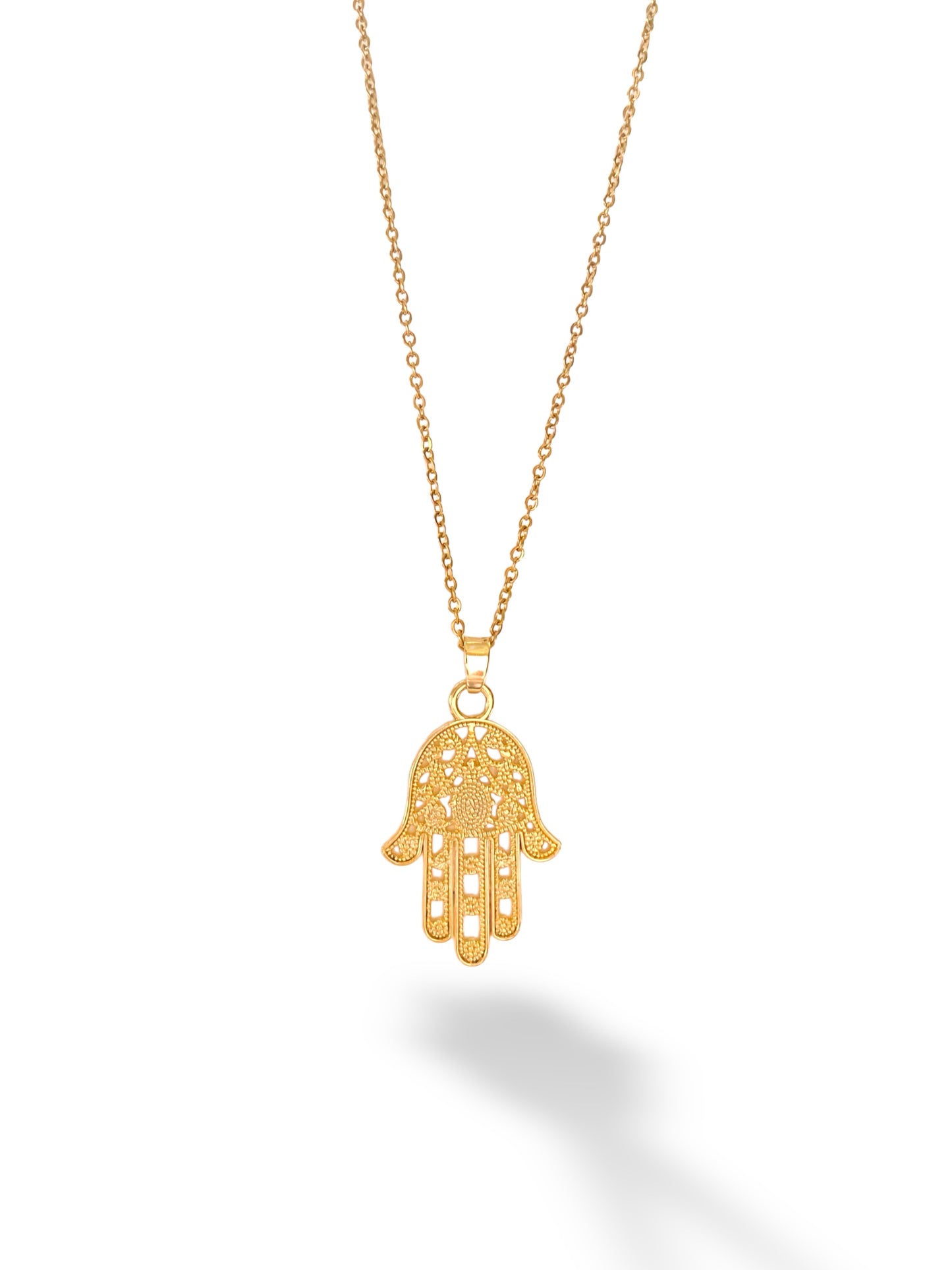 Hamsa Pendant, Vermeil Gold