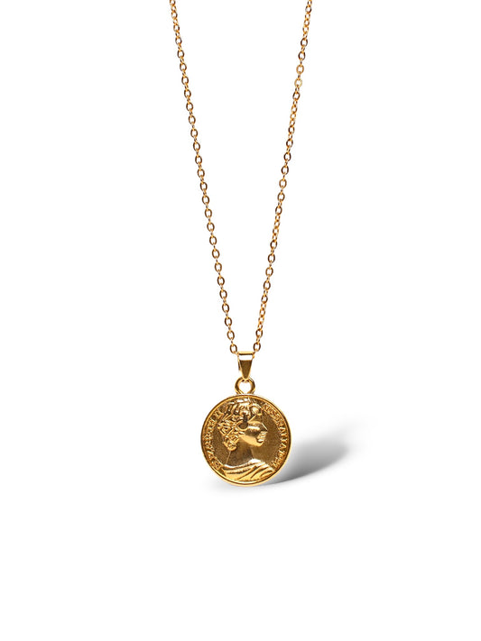 Coin Pendant (2mm), Vermeil Gold